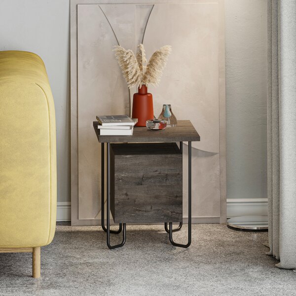 NOČNÁ SKRINKA, tmavohnedá, 40/45/40 cm Livetastic - Online Only spálne, Online Only