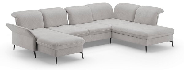 SEDACIA SÚPRAVA, textil, strieborná Sit & More - Sedačky, Online Only
