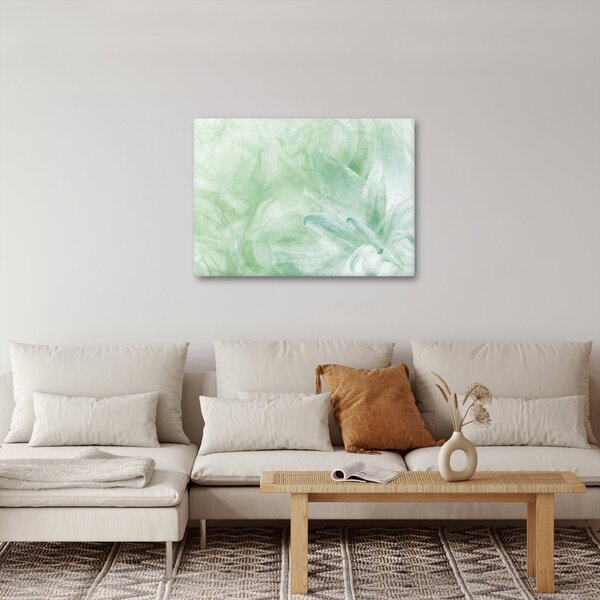Obraz - Zelený kvet (70x50 cm)