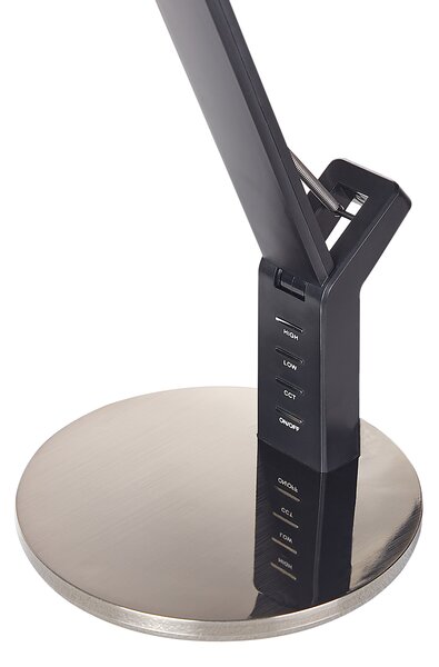 LED stolová lampa mosadzná kovová kancelárska lampa s nastaviteľným ramenom a stmievačom USB port