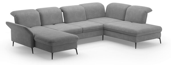 SEDACIA SÚPRAVA, textil, sivá Sit & More - Sedačky, Online Only