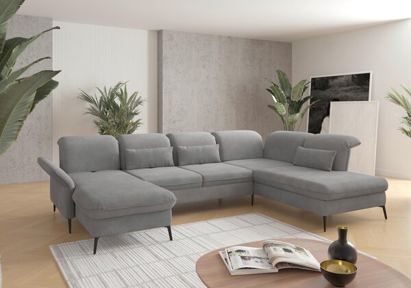 SEDACIA SÚPRAVA, textil, sivá Sit & More - Sedačky, Online Only