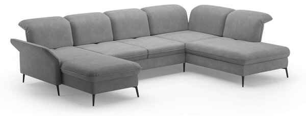 SEDACIA SÚPRAVA, textil, sivá Sit & More - Sedačky, Online Only