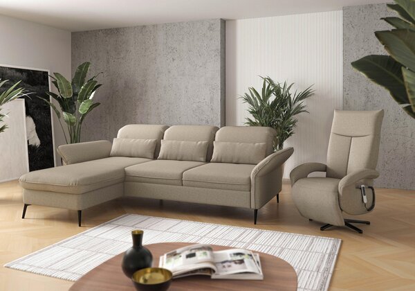 ROHOVÁ SEDAČKA, textil, taupe Sit & More - Sedačky, Online Only