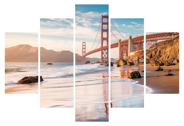 Obraz - Golden Gate Bridge (150x105 cm)