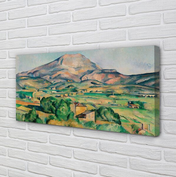 Obraz canvas Hora sv. Viktória - Paul Cézanne 125x50 cm