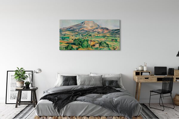 Obraz canvas Hora sv. Viktória - Paul Cézanne 125x50 cm