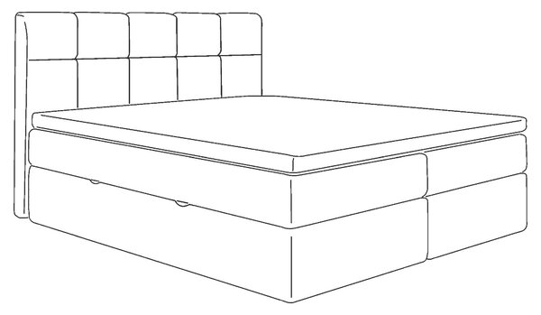 AMERICKÁ POSTEĽ, 200/220 cm, tmavosivá Livetastic - Online Only spálne, Online Only