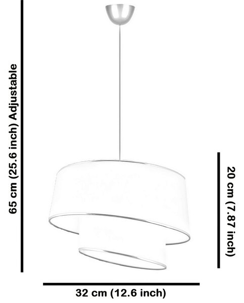 ZÁVESNÉ SVIETIDLO, 32/65 cm P & B - Online Only bytové doplnky, Online Only