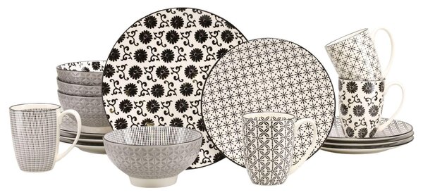KOMBINOVANÝ SERVIS Luna Black Line 16-dielne Creatable - Online Only bytové doplnky, Online Only