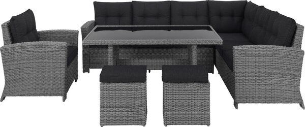 ZÁHRADNÁ ZOSTAVA 6-dielne, kov, plast, sklo, textil Ambia Garden - Záhradné zostavy