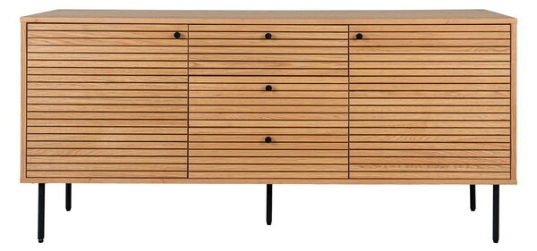 Nízka komoda v dekore duba v prírodnej farbe 150x74 cm Kyoto – House Nordic