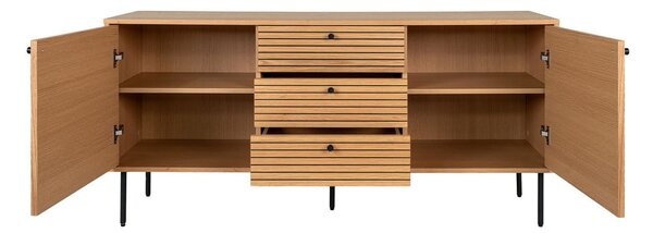 Nízka komoda v dekore duba v prírodnej farbe 150x74 cm Kyoto – House Nordic
