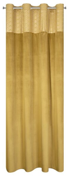 Dekorstudio Zamatový záves ELEN s elegantnou potlačou v zlatej farbe