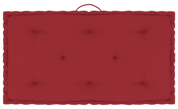 Podložka na paletový nábytok vínovo-červená 73x40x7 cm bavlna