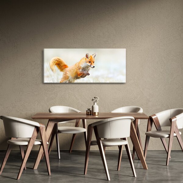 Obraz - Skákajúca líška (120x50 cm)