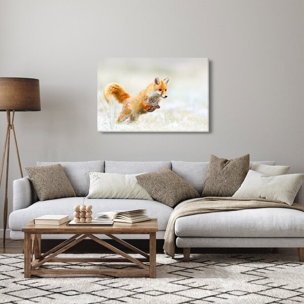 Obraz - Skákajúca líška (90x60 cm)