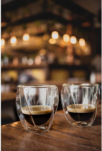 Dvojstenné hrnčeky na cappuccino v súprave 2 ks 250 ml Cristallo – Vialli Design
