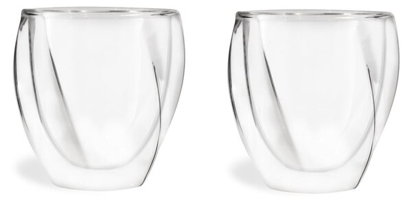 Dvojstenné hrnčeky na cappuccino v súprave 2 ks 250 ml Cristallo – Vialli Design