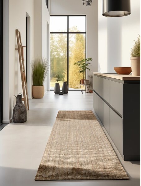 Jutový behúň v prírodnej farbe 80x200 cm Bouclé – Hanse Home