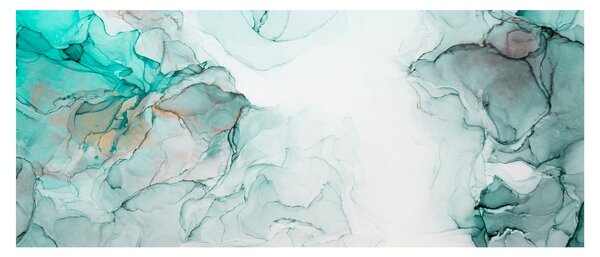 Obraz - Atramentová abstrakcia 2 (120x50 cm)