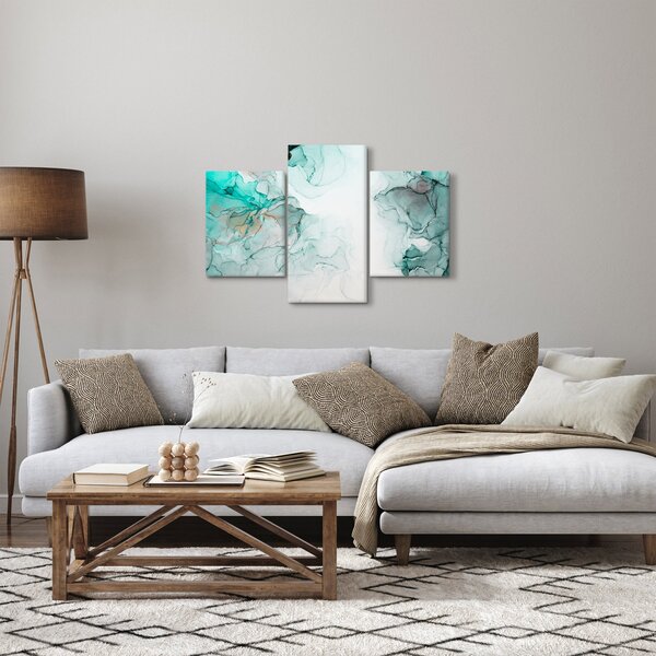 Obraz - Atramentová abstrakcia 2 (90x60 cm)