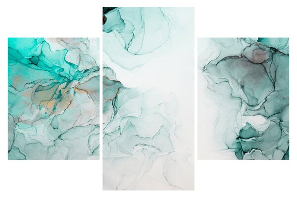 Obraz - Atramentová abstrakcia 2 (90x60 cm)