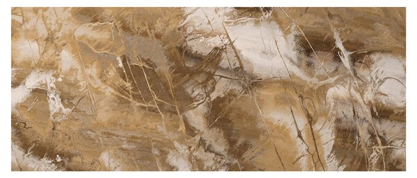 Obraz - Hnedá abstrakcia (120x50 cm)