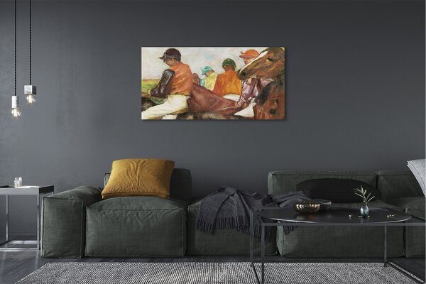 Obraz canvas Džokeji - Edgar Degas 120x60 cm