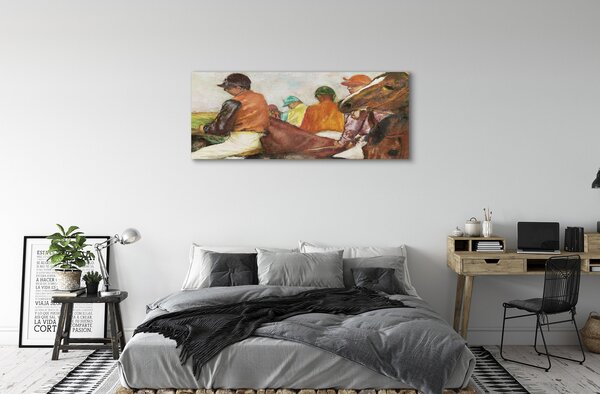 Obraz canvas Džokeji - Edgar Degas 120x60 cm