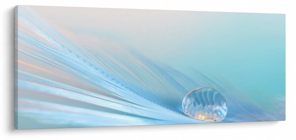 Obraz - Modrá kvapka (120x50 cm)