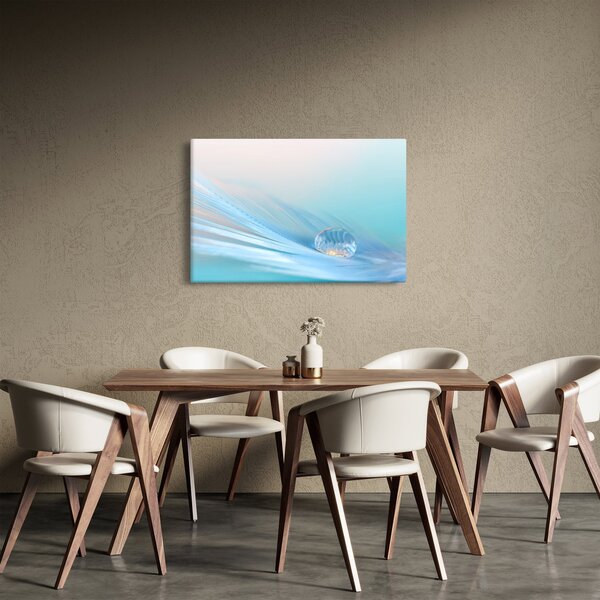 Obraz - Modrá kvapka (90x60 cm)