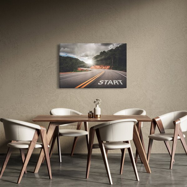 Obraz - Cesta štart (90x60 cm)