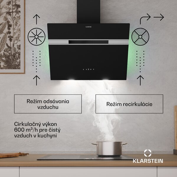 Klarstein Alina digestor | 60 cm | Smart | 600 m³/h | Tichý | EEK A