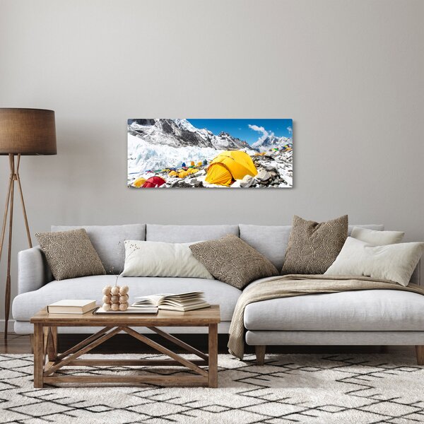 Obraz - Kempovanie v horách (120x50 cm)
