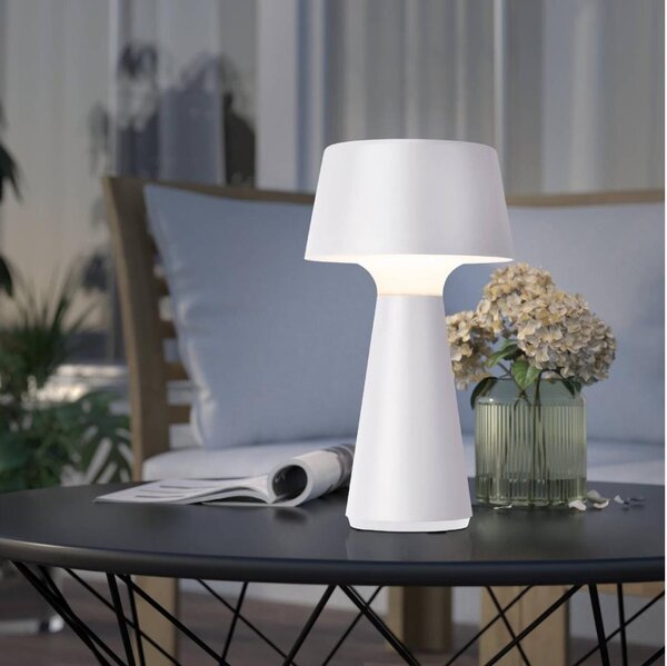 Eglo 75795-LED Stolová/vonkajšia nabíjateľná lampa SCORRANO LED/3W/230V 2000mAh IP44 biela