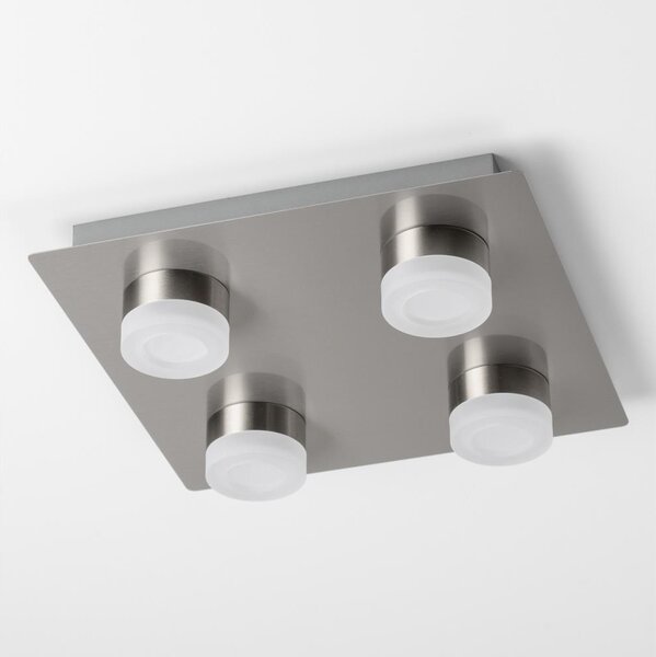 LED Stropné svietidlo 4xLED/4W/230V matný chróm
