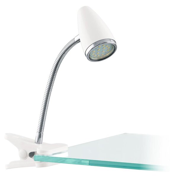 Eglo 902368 - LED lampa s klipom RICCIO 1xGU10/2,8W/230V biela/lesklý chróm