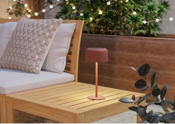 Eglo 901896 - LED solárna stolová lampa ROCCANOVA LED/2,8W/3,7V IP44 oranžová