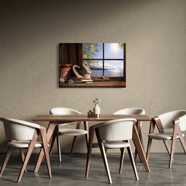 Obraz - Rybárska výbava (90x60 cm)