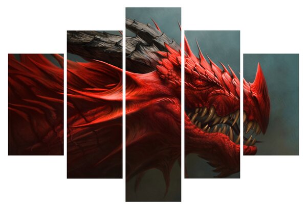 Obraz - Drak (150x105 cm)