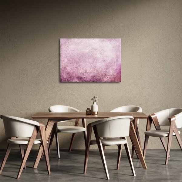 Obraz - Mandala v ružovej stene (70x50 cm)