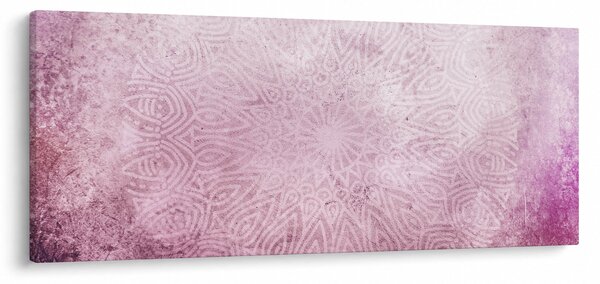 Obraz - Mandala v ružovej stene (120x50 cm)