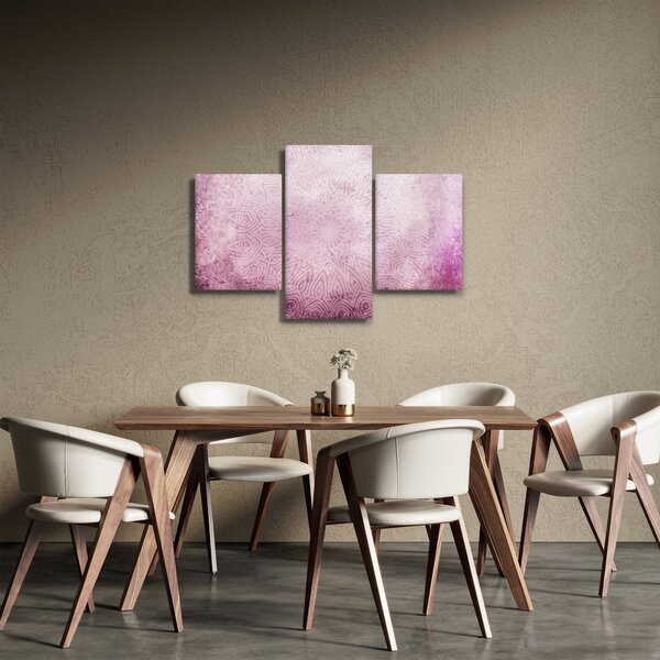 Obraz - Mandala v ružovej stene (90x60 cm)