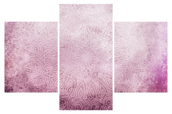 Obraz - Mandala v ružovej stene (90x60 cm)