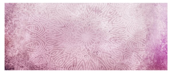 Obraz - Mandala v ružovej stene (120x50 cm)