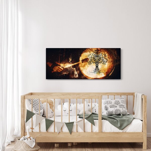 Obraz - Tajomný strom života (120x50 cm)