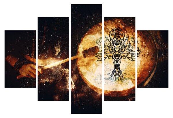 Obraz - Tajomný strom života (150x105 cm)