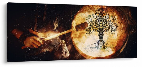 Obraz - Tajomný strom života (120x50 cm)