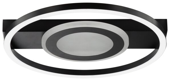 Brilliant -LED RGBW stmievateľné stropné svietidlo MAUREEN LED/20W/230V 3000-6500K čierna + s diaľkovým ovládaním
